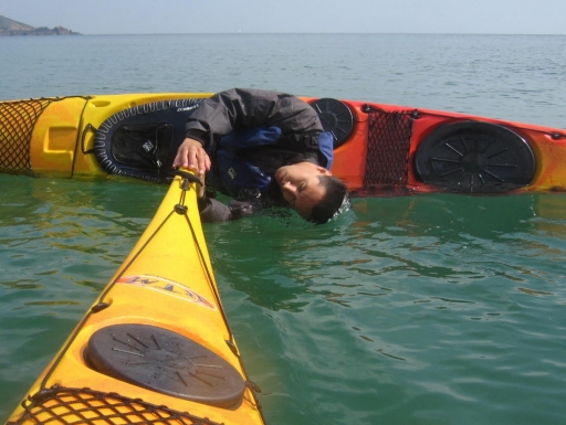 Sea Kayak bow rescue or Taking a Bow